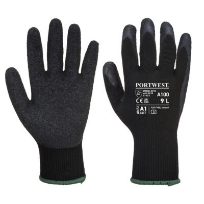 A100 - Grip Handske - Sort