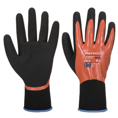 Dermi Pro handske - Orange/Sort