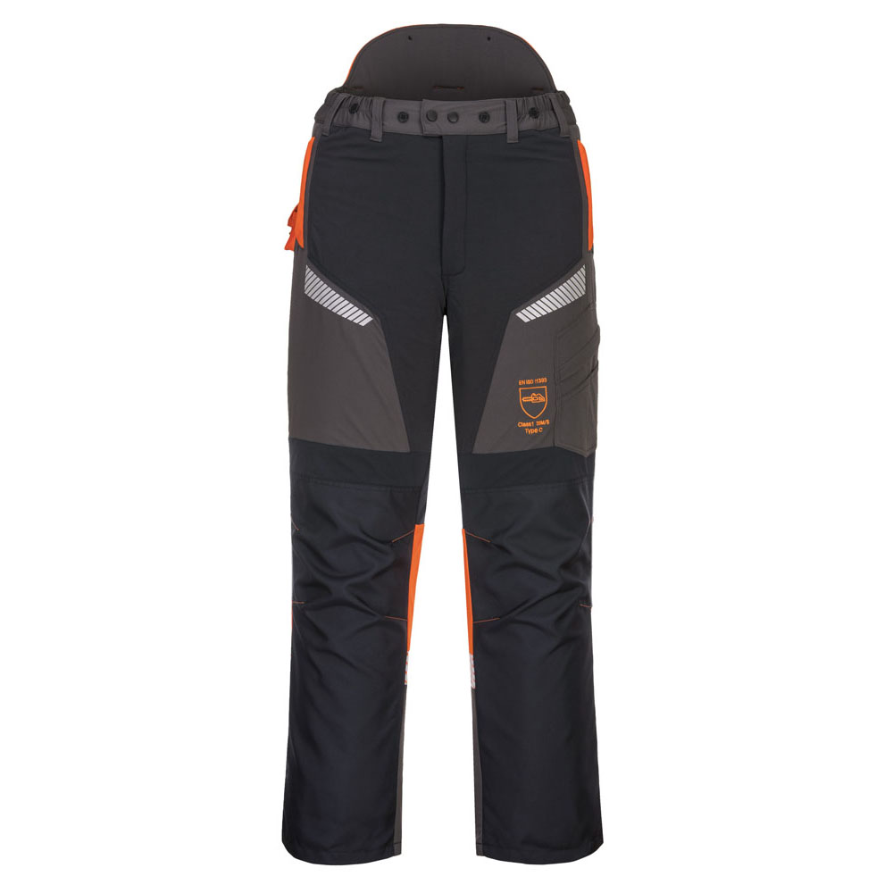 Oak professionel skæreoveralls/sikkerhedsoveralls - Sort