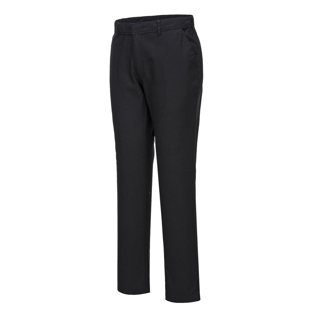Stretch Slim Chino arbejdsbukser - Sort