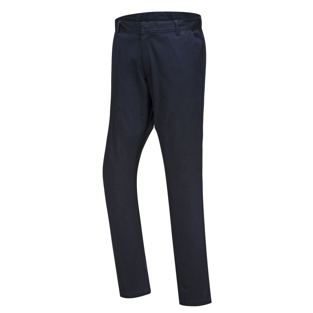 Stretch Slim Chino arbejdsbukser - Marineblå