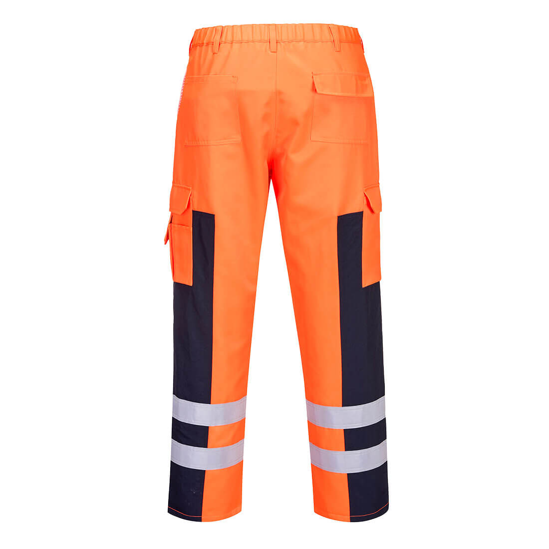 Hi-Vis ballistisk arbejdsbukser - Orange/Marine - Billede 2