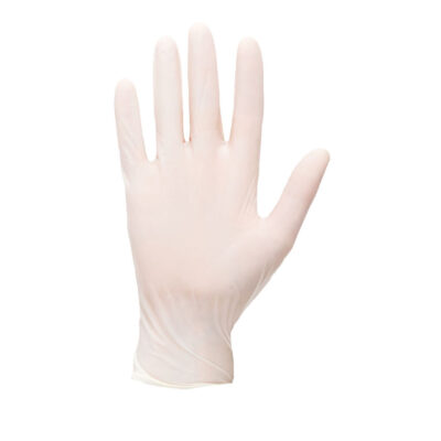 Latex Pudder Engangshandsker (pk 100)- Hvid