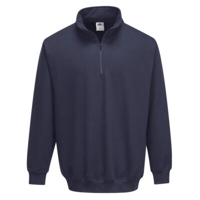 Sorrento sweatshirt med lynlås - Marine