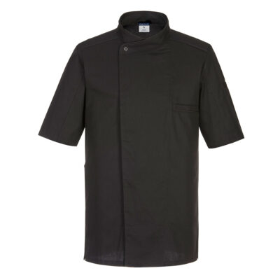 Surrey kokkejakke S/S - Sort