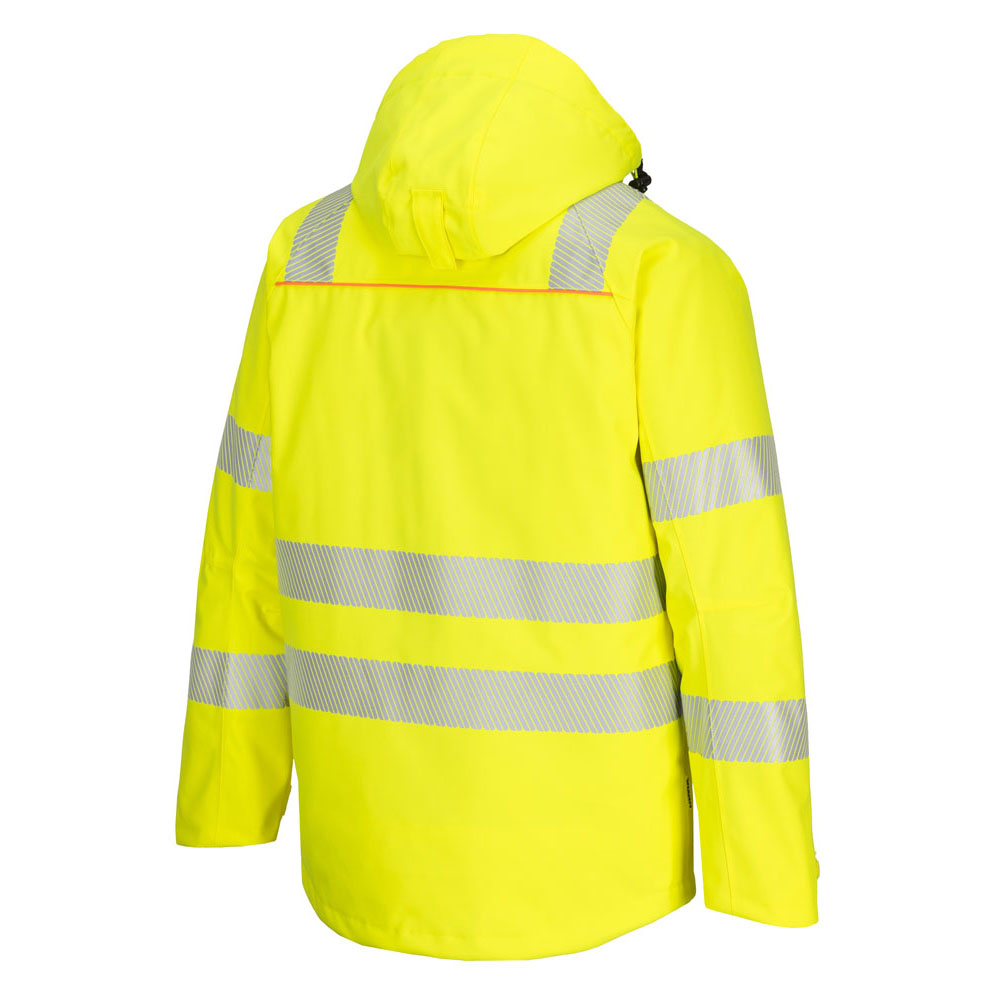 DX4 hi-vis vinterjakke - Gul/Sort - Billede 3