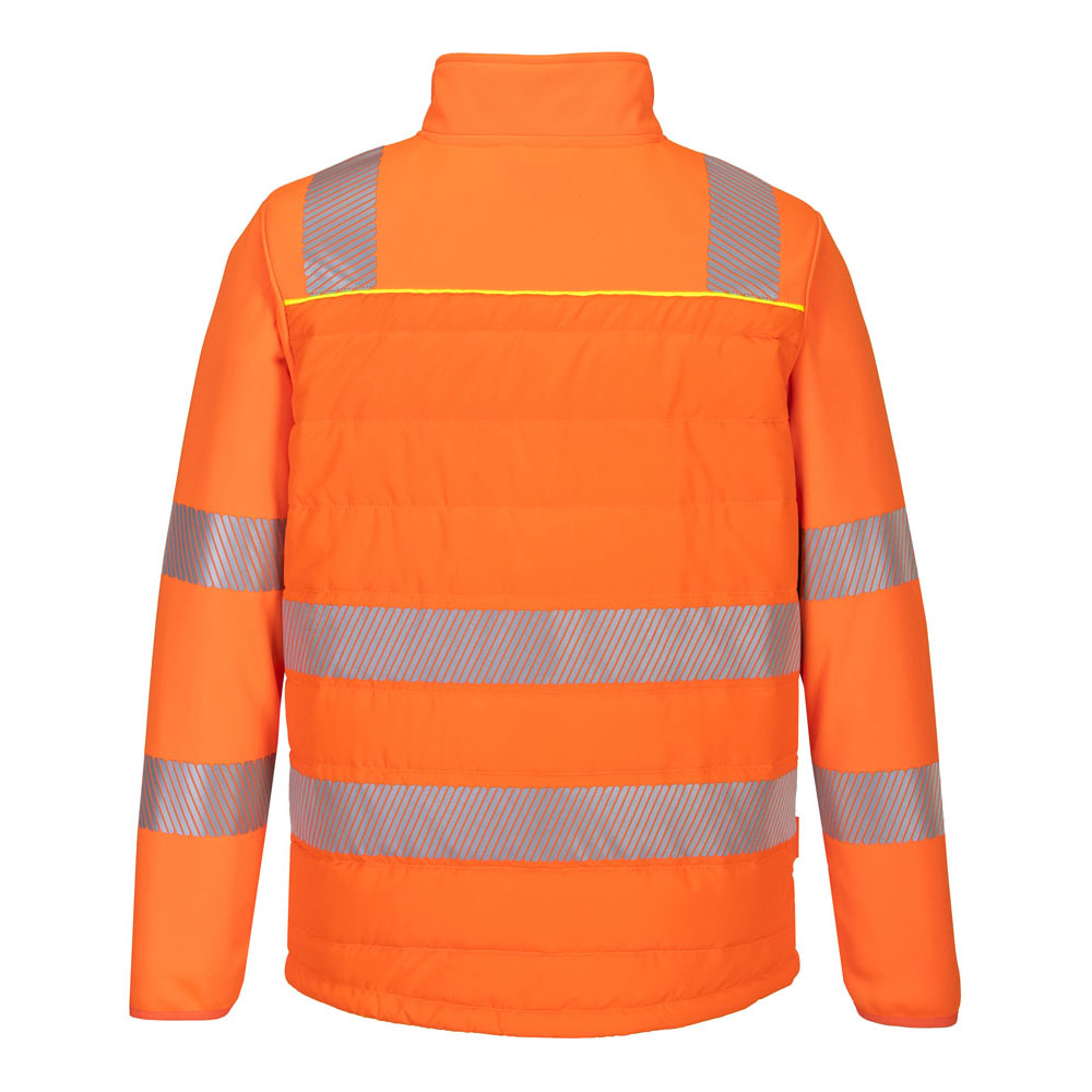 X4 Hi-Vis Hybrid Baffle jakke - Orange/Sort - Billede 4