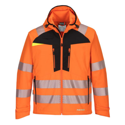 DX4 hi-vis softshell - Orange/Sort