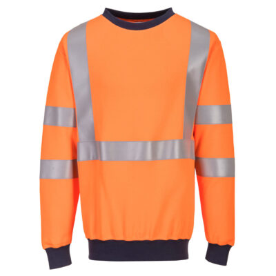 Flammehæmmende RIS sweatshirts - orange