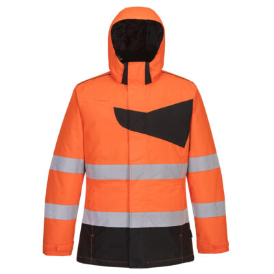 PW2 hi-vis vinterjakke - Orange/Sort