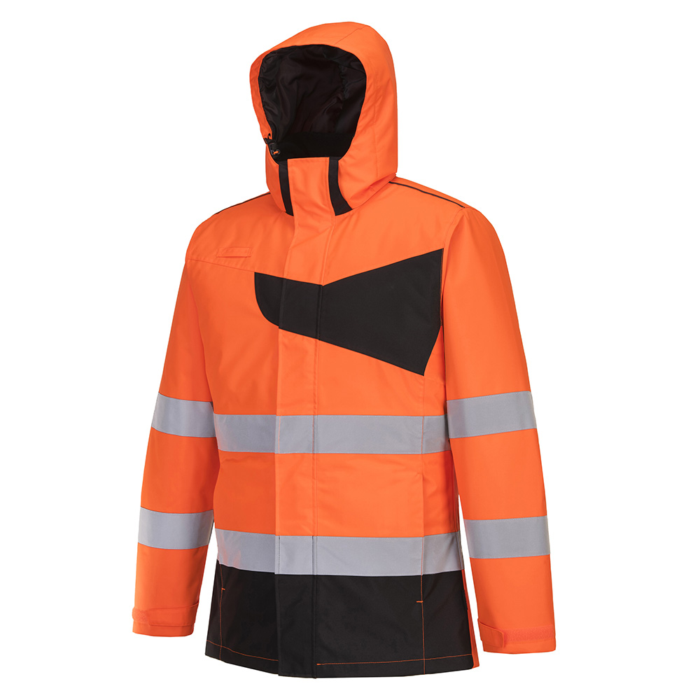 PW2 hi-vis vinterjakke - Orange/Sort - Billede 2