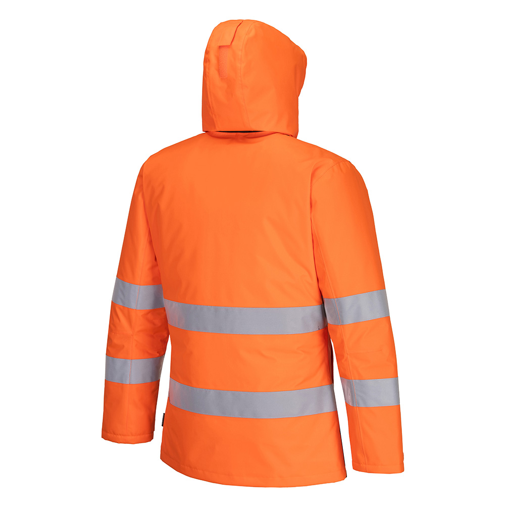 PW2 hi-vis vinterjakke - Orange/Sort - Billede 3