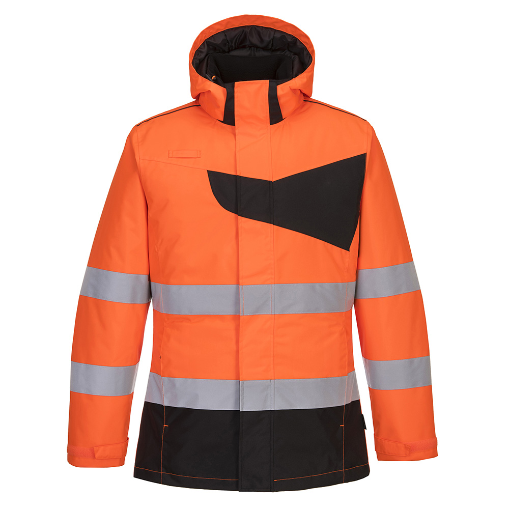 PW2 hi-vis vinterjakke - Orange/Sort - Billede 5