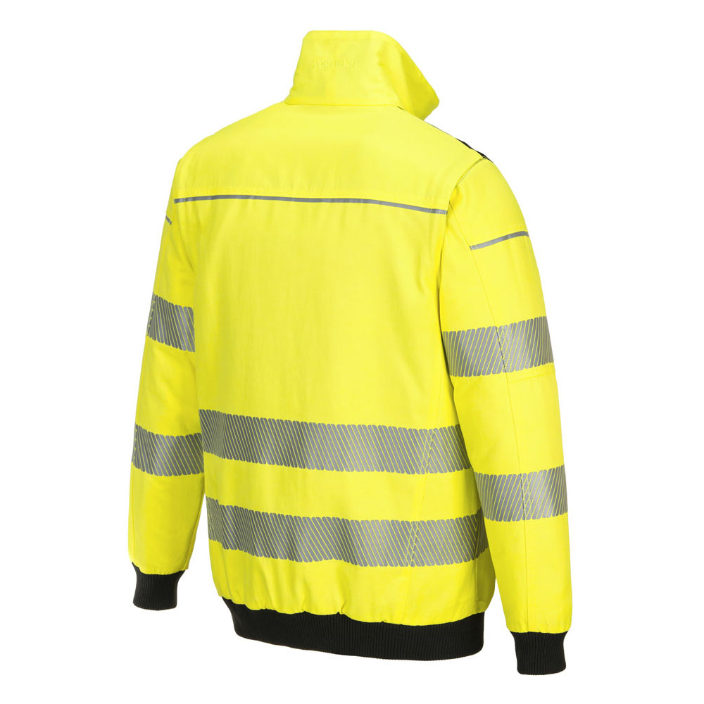 PW3 hi-vis 3 i 1 pilotjakke - Gul/Sort - Billede 3