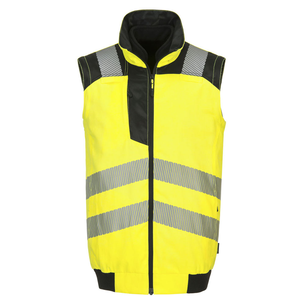 PW3 hi-vis 3 i 1 pilotjakke - Gul/Sort - Billede 4