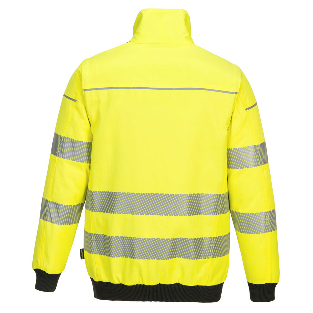 PW3 hi-vis 3 i 1 pilotjakke - Gul/Sort - Billede 11