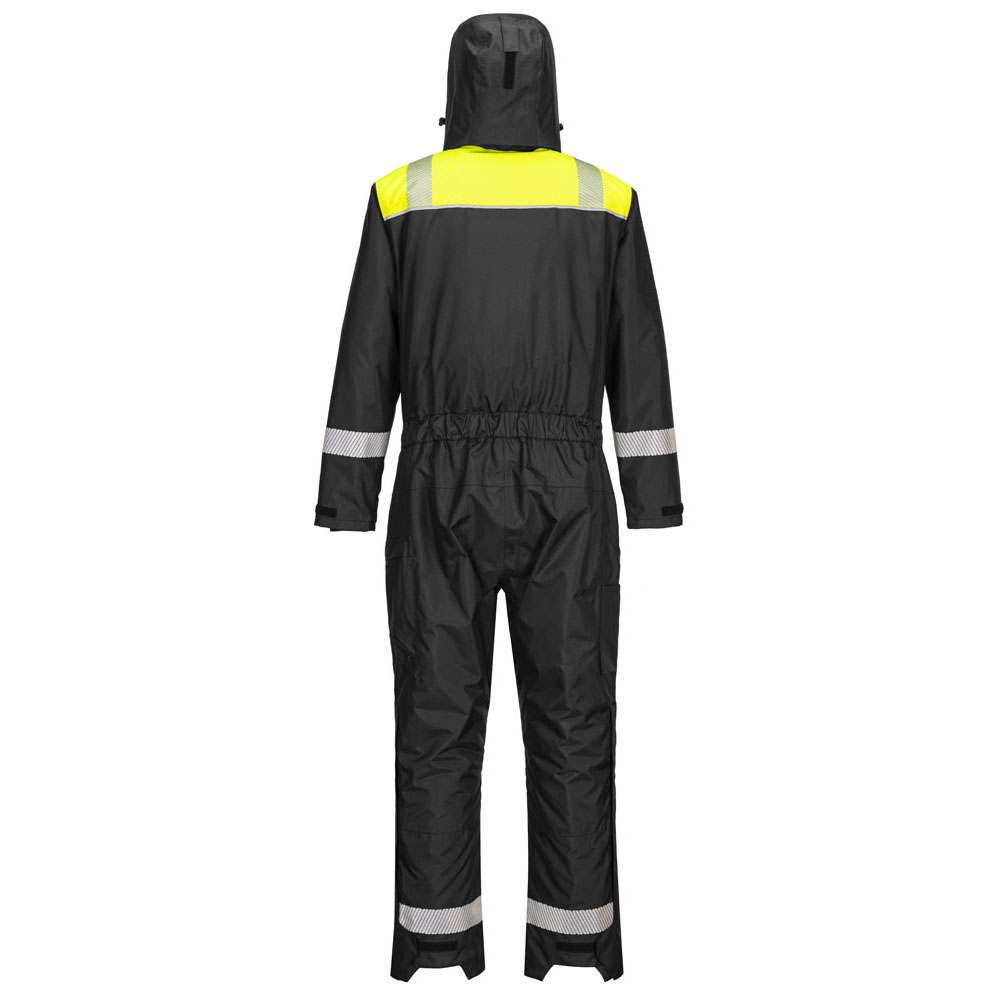 Hi-vis helkedeldragt- Sort/Gul - Billede 3