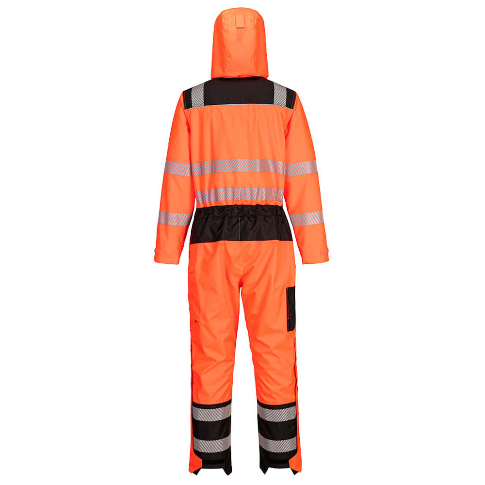 PW3 hi-vis regn kedeldragt - Orange/Sort - Billede 2