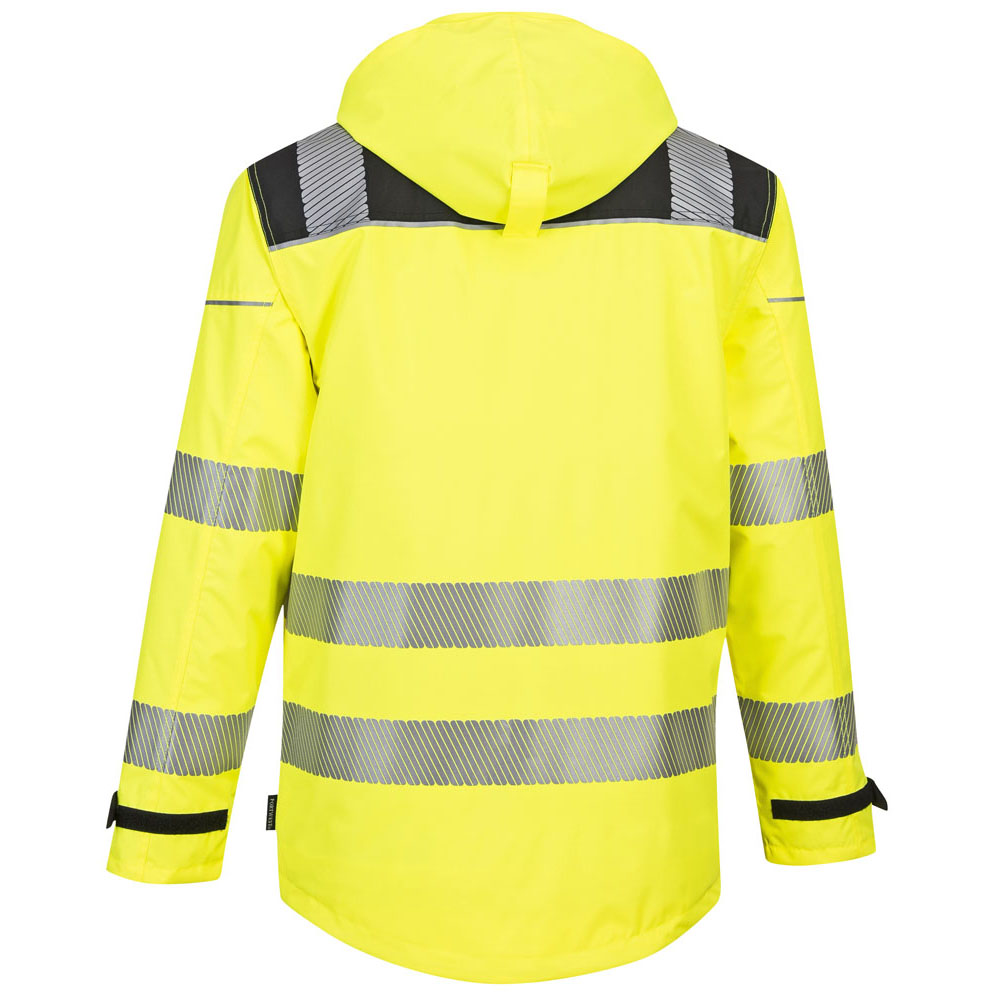 PW3 hi-vis 3-i-1 jakke - Gul/Sort - Billede 5