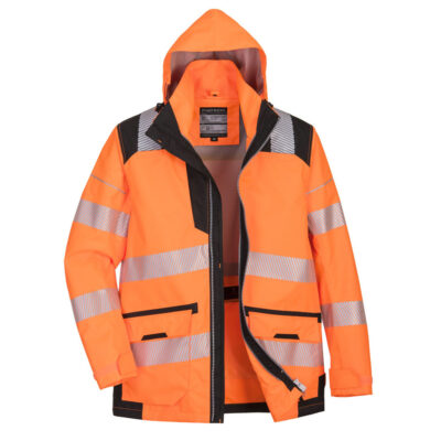 PW3 hi-vis 5-i-1 jakke - Orange/Sort