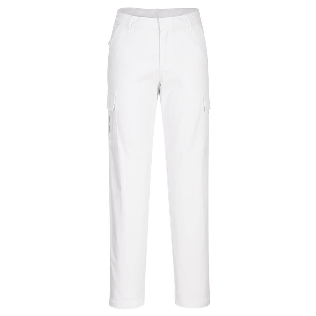 Dame stretch cargo arbejdsbukser - Hvid