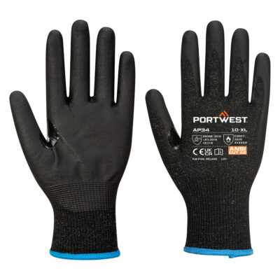 LR15 nitril Touchscreen handske 12 pars pakning - Sort