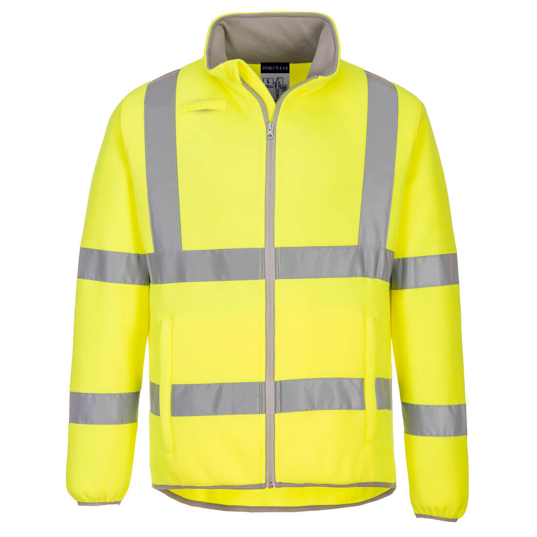 Ech hi-vis fleecejakke - Gul