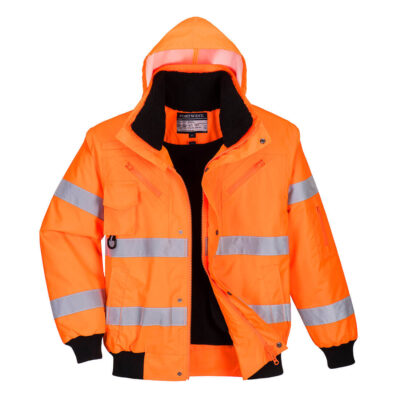 Hi-Vis 3-i-1 pilotjakke - Orange