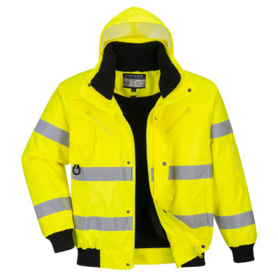 Hi-Vis 3-i-1 pilotjakke - Gul