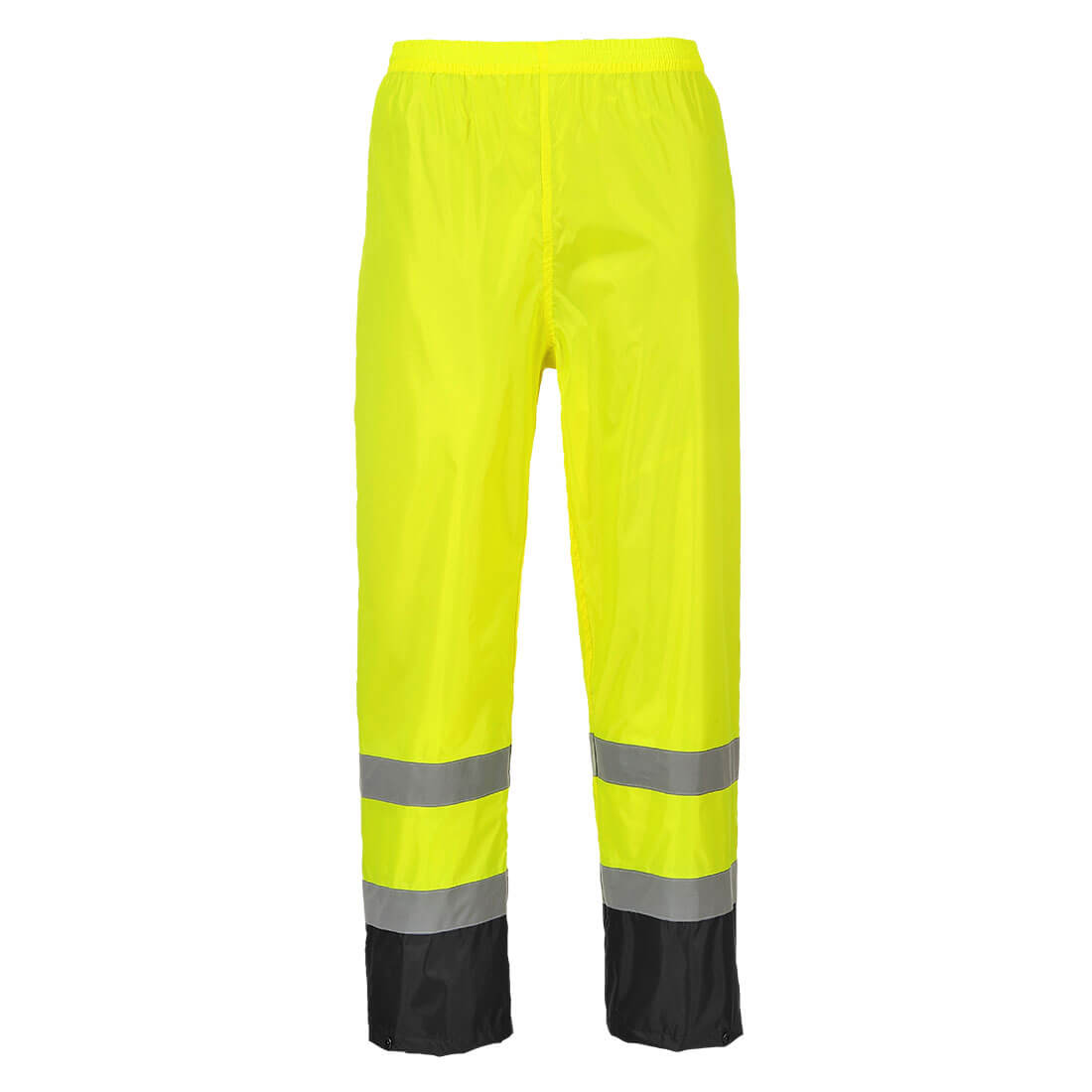 Hi-Vis Klassisk kontrast regnbukser - Gul/Sort