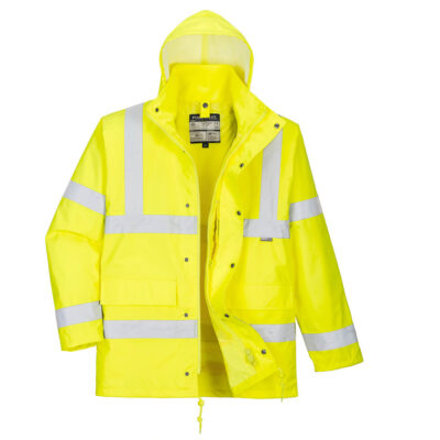 Hi-Vis 4i1 trafikjakke - Gul