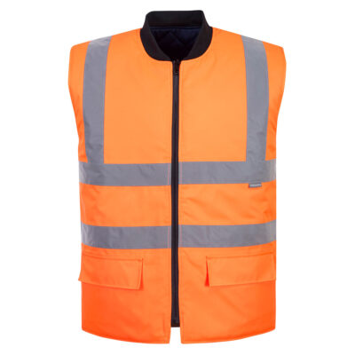 Hi-Vis Vendbar bodyvarmer RIS - Orange