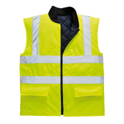 Hi-Vis Vendbar bodyvarmer RIS - Gul