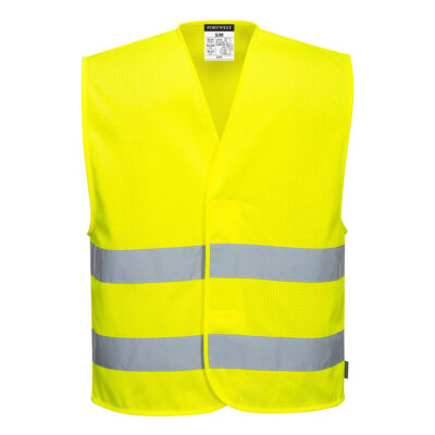 MeshAir hi-vis vest med 2 bånd - Gul