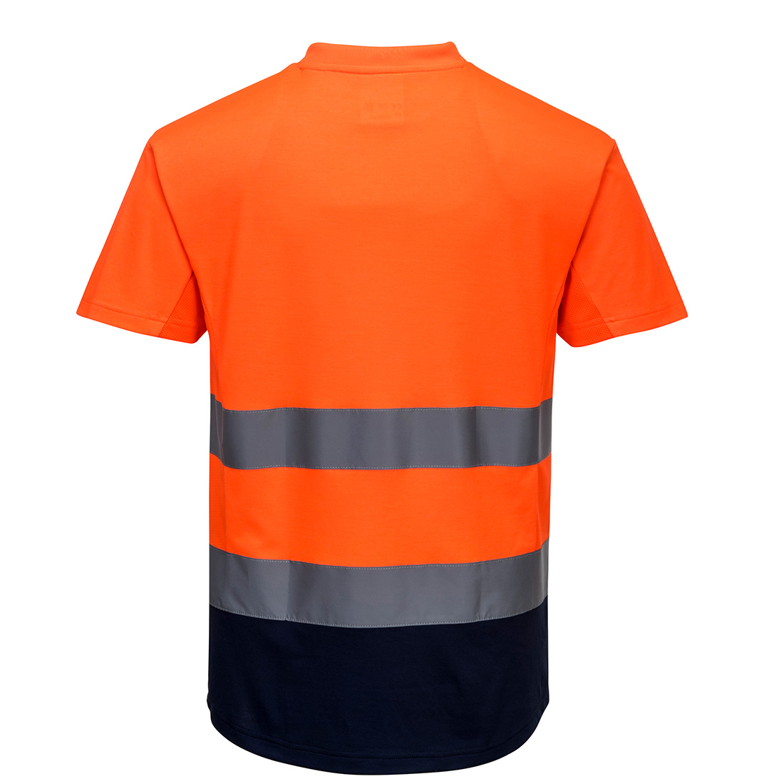 2 farvet Mesh T-shirts - Orange/Marine - Billede 2