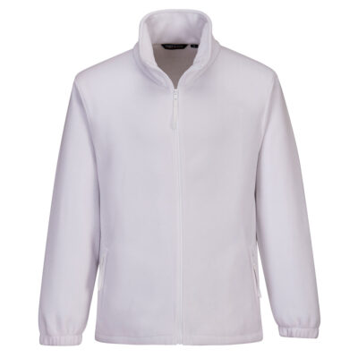 Aran-fleece til herre - Hvid