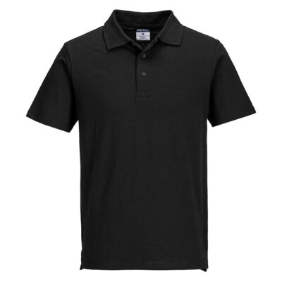 Letvægts jersey poloshirt (48 i en æske) - Sort