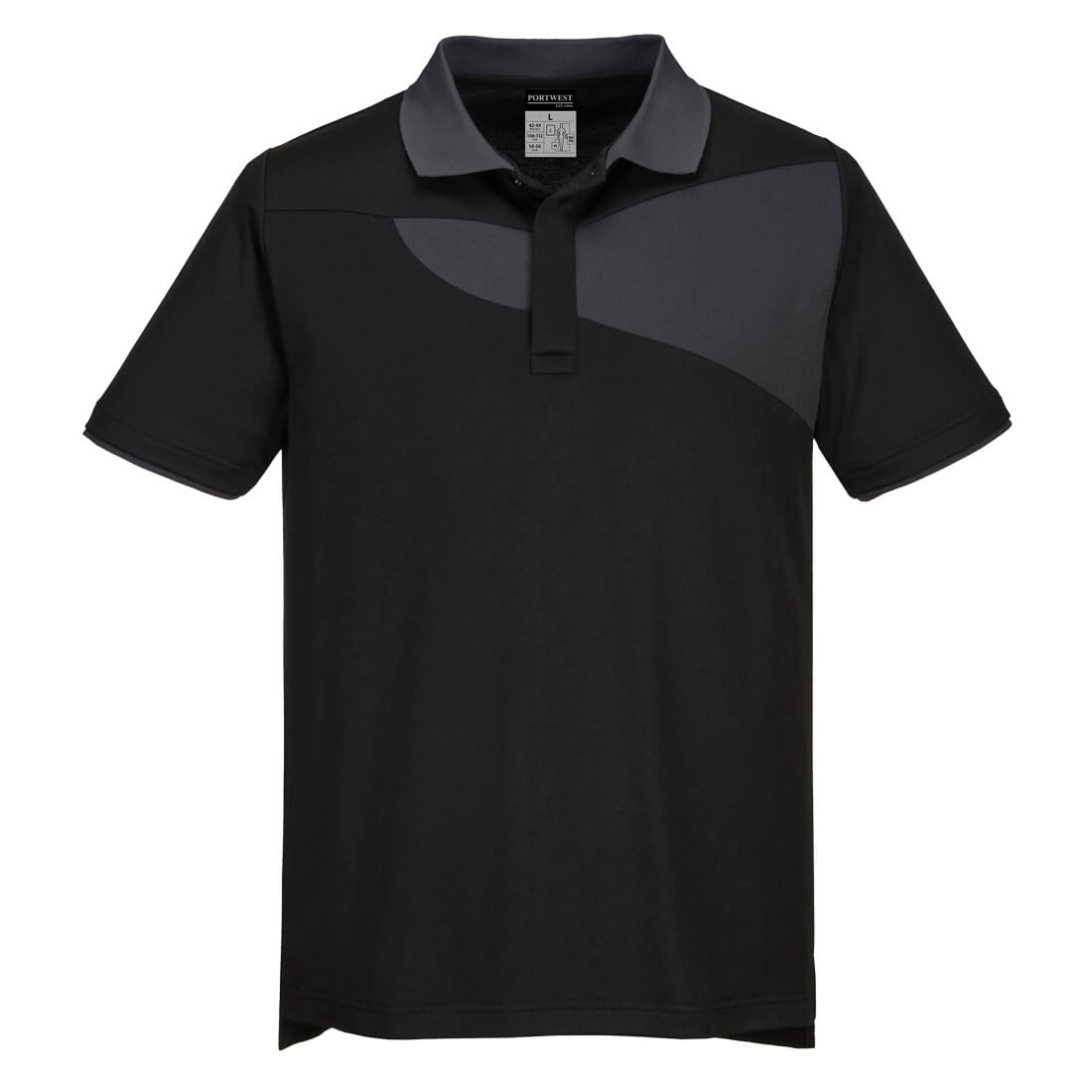 PW2 Polo T-Shirt S/S - Sort/Zoomgrå