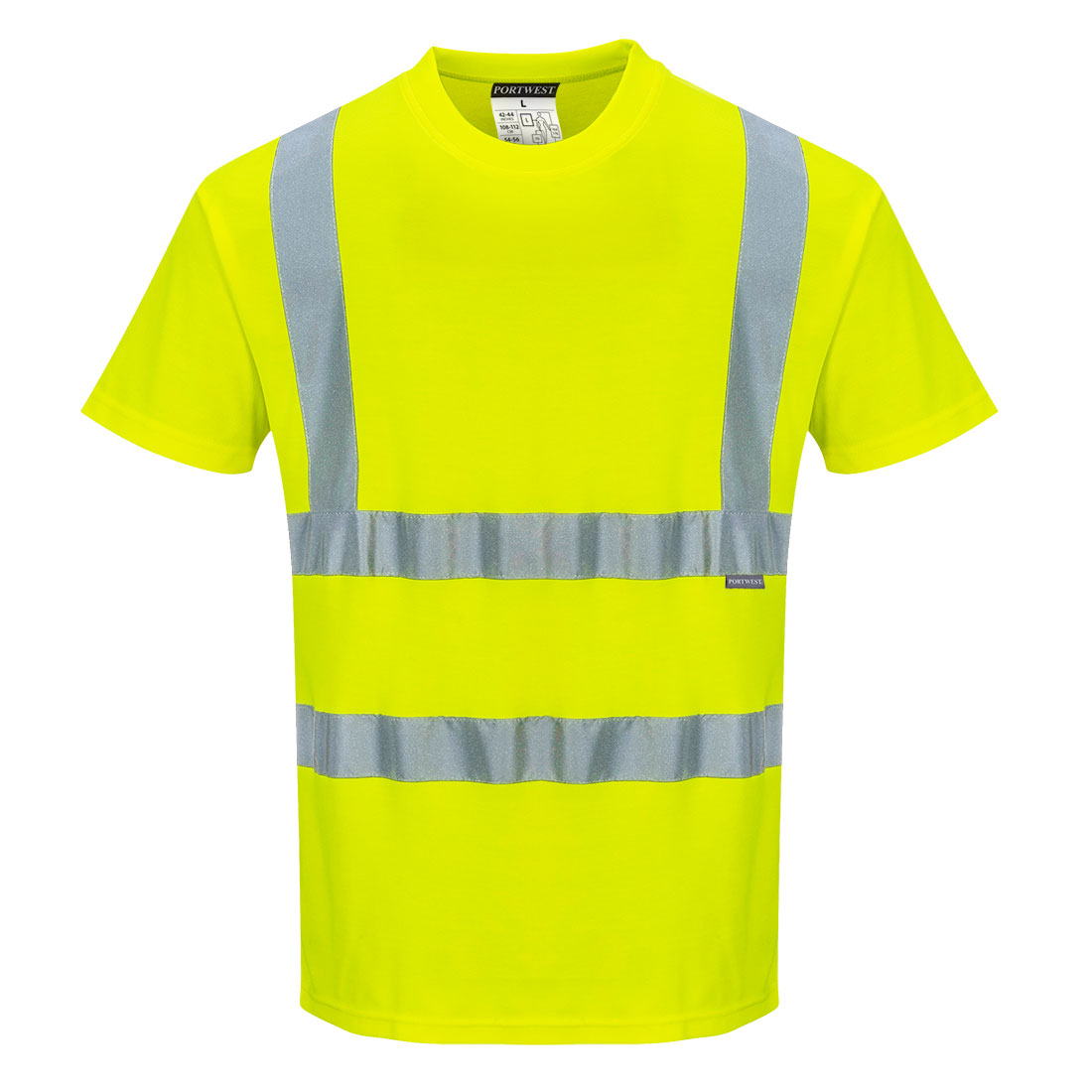 Bomuldskomfort kortærmet t-shirt - Gul