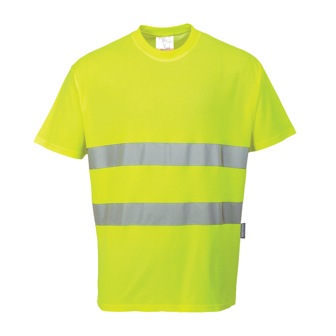 Bomulds komfort t-shirt - Gul