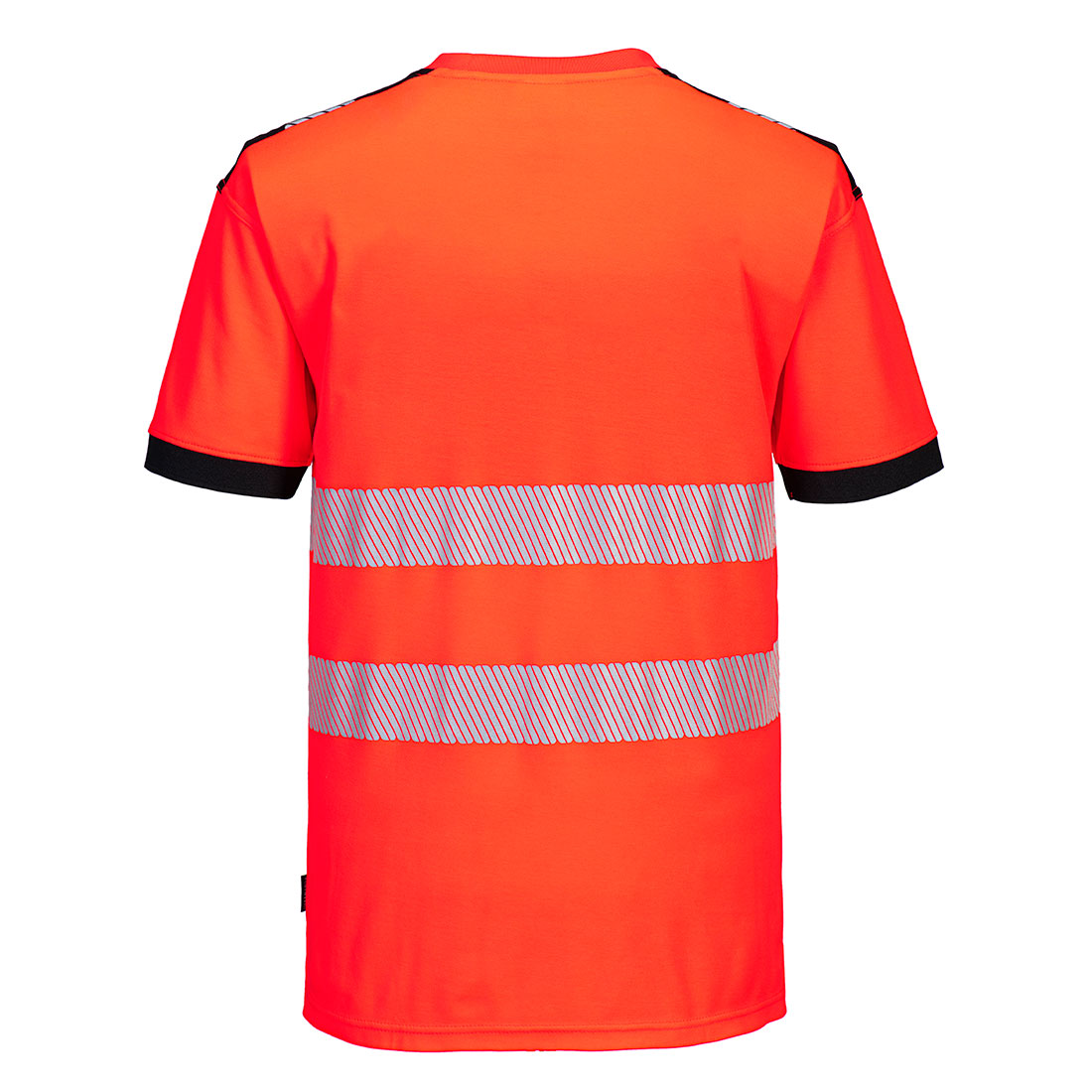 PW3 Hi-Vis t-shirt korte ærmer - Rød/Sort - Billede 2