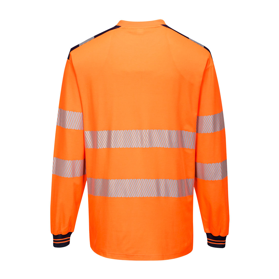 PW3 Hi-Vis Langærmet t-shirt - Orange/Marine - Billede 2
