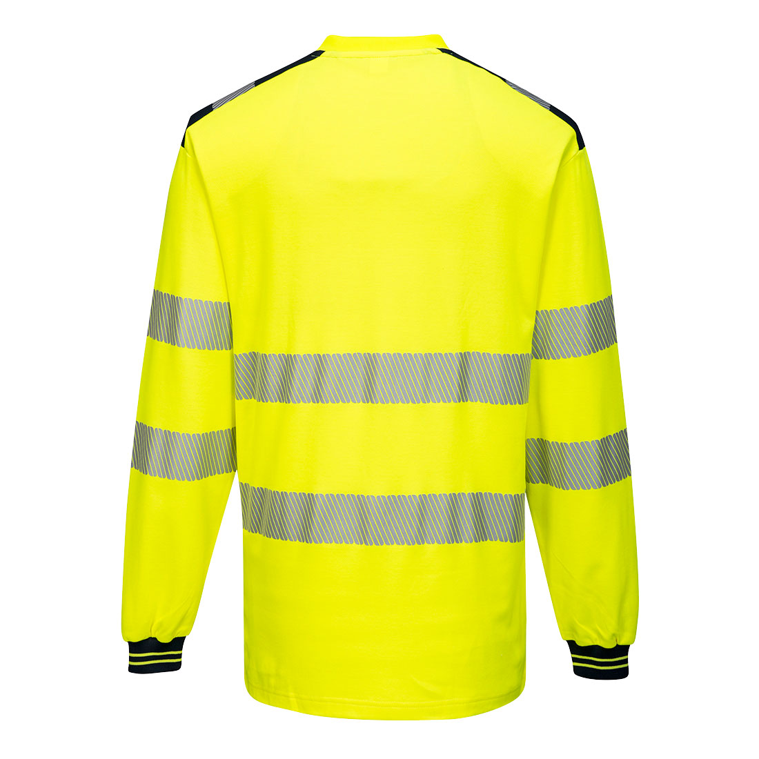 PW3 Hi-Vis langærmet t-shirt - Gul/Sort - Billede 2