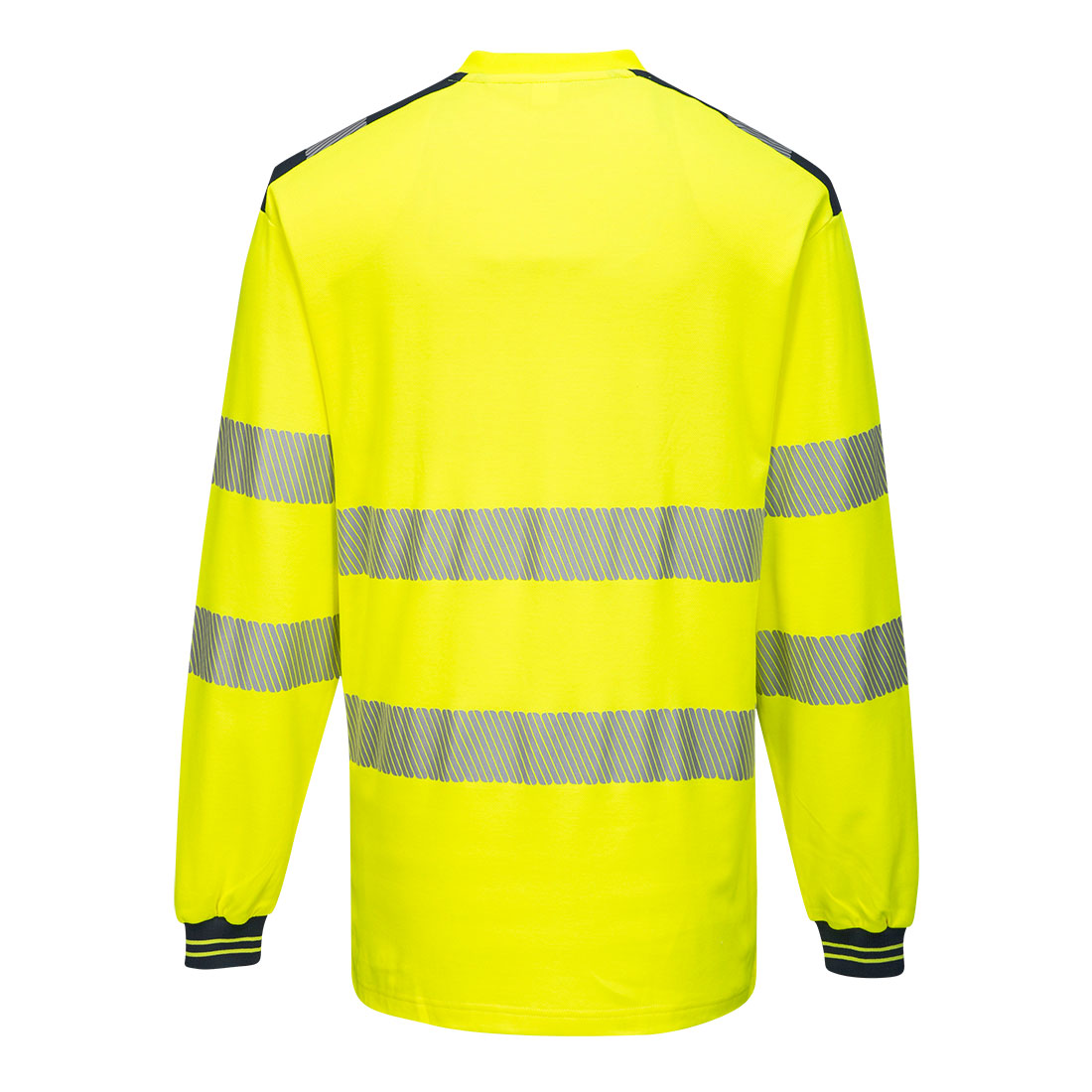 PW3 Hi-Vis langærmet t-shirt - Gul/Marine - Billede 2
