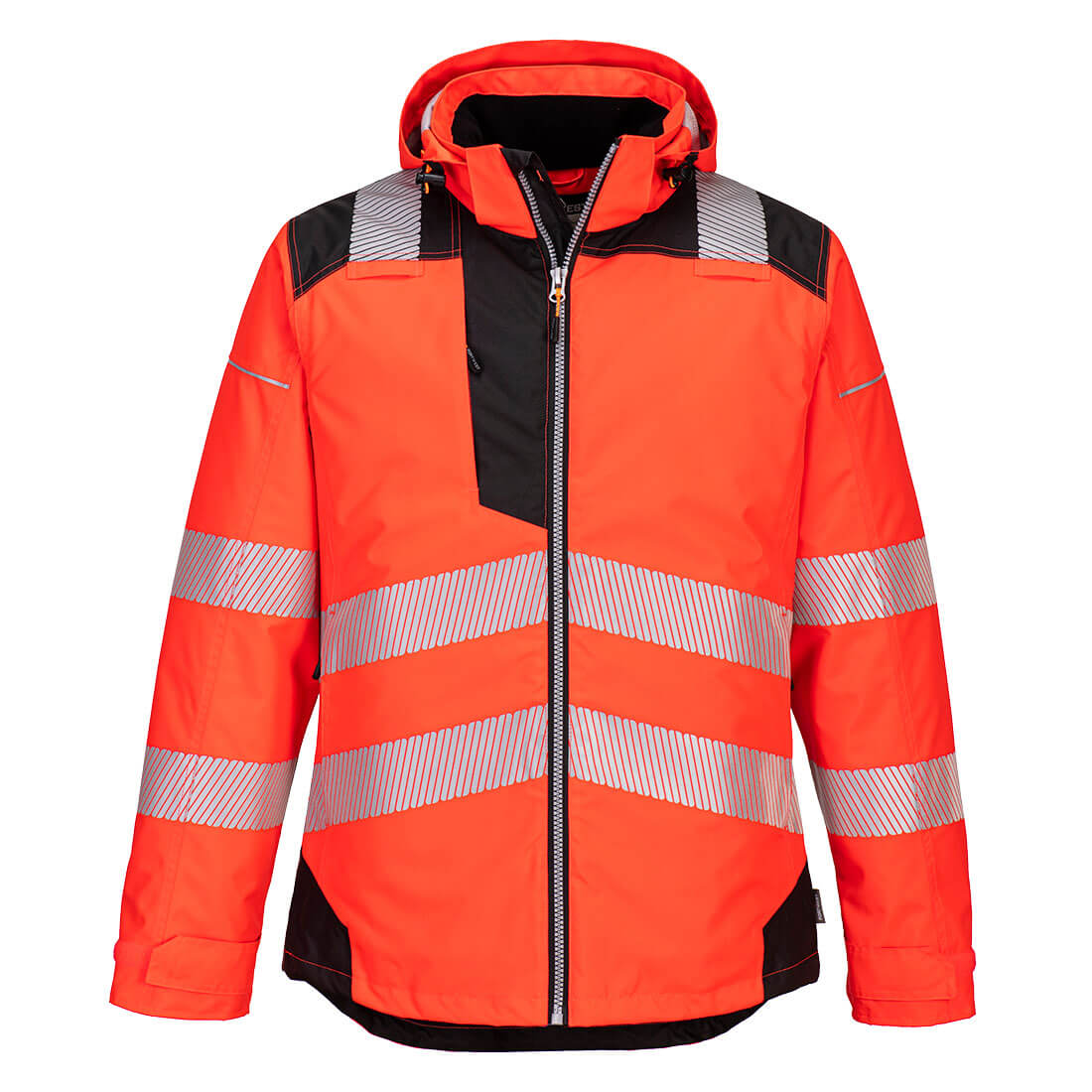 Vision Hi-Vis Vinterjakke - Rød/Sort