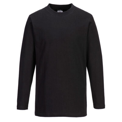 Langærmet t-shirt - Sort