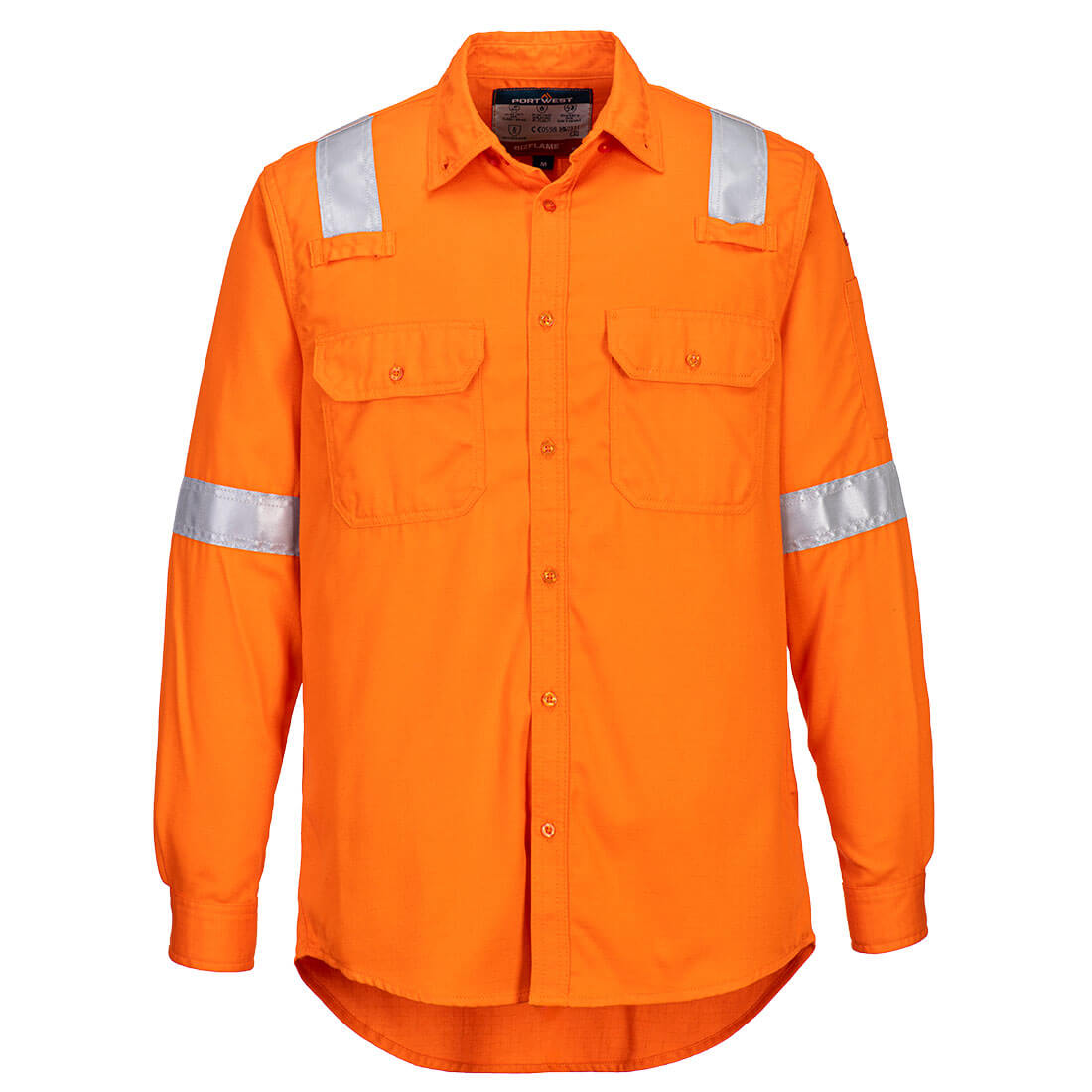 Flammehæmmende skjorte - Orange