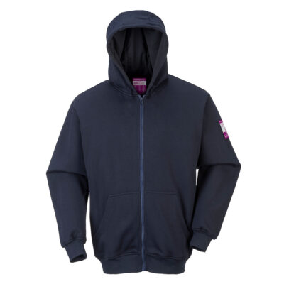 FR Hættesweatshirt m/lynlås - Marine