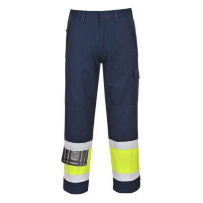 Hi-vis Modaflame bukser - Gul/Marine