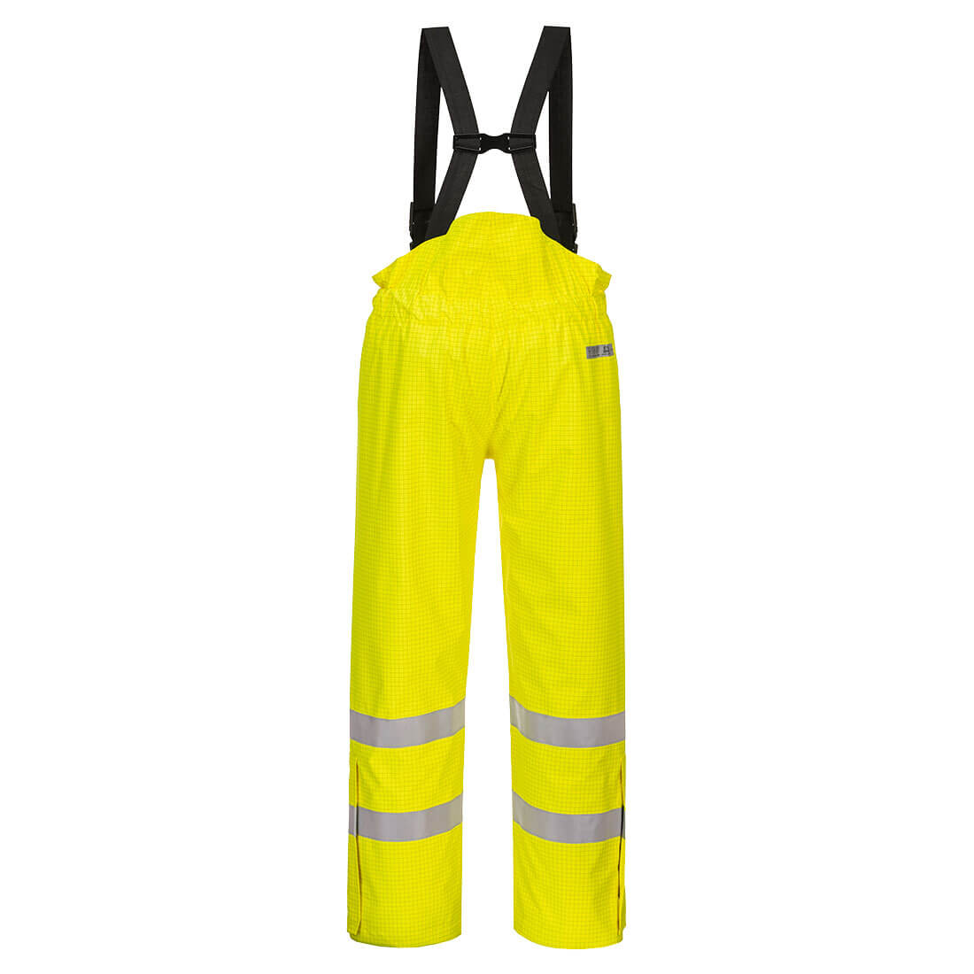 Bizflame hi-vis FR antistatiske regnbukser m/for - Gul - Billede 2